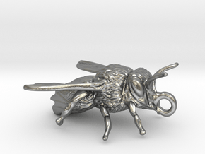 Honey Bee - Pendant - Vessels in Natural Silver