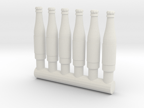 4" Action Figure Scale Bottles (G.I.Joe/Star Wars) in White Natural Versatile Plastic: Medium