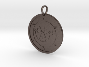 Leraje Medallion in Polished Bronzed-Silver Steel