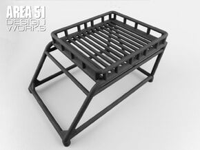 12th Scale Overland Bed Rack in Black Natural Versatile Plastic