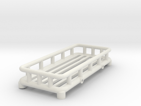 12th Scale Overland Roof Rack in White Natural Versatile Plastic