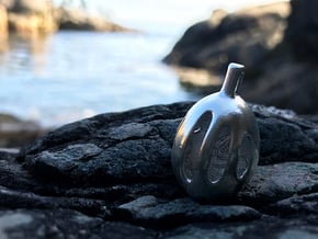 Orca Relief - Pendant - Orphic Eggs in Natural Silver