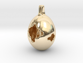 Fox Hollow - Pendant - Orphic Eggs in 14k Gold Plated Brass