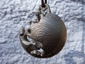 One River - Ornament - Earth Works in Polished Nickel Steel