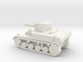 1/200 Scale Stuart M3A1 Light Tank in White Natural Versatile Plastic