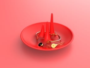 Orion Jewelry Holder in Red Processed Versatile Plastic