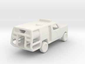 1/200 Scale Dodge Fire Pickup in White Natural Versatile Plastic