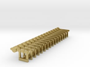 HO Signal Counterweight Levers X 16 - Brass in Natural Brass