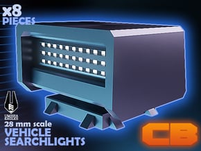 CB Umbra Eagles Searchlight LED S* 28mm in Tan Fine Detail Plastic