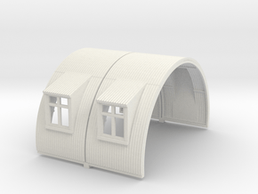 N-87-complete-nissen-hut-mid-16-door-wind-1a in White Natural Versatile Plastic