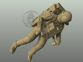 Gemini Astronaut with LTV Unit / 1:48,72,24  in White Natural Versatile Plastic: 1:48 - O