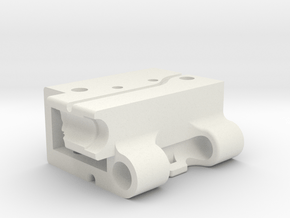 GoPro Audio Adapter Case Style #1 v2 in White Premium Versatile Plastic