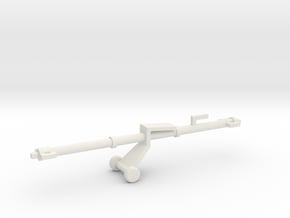 1/144 Scale Aircraft Tow Bar in White Natural Versatile Plastic