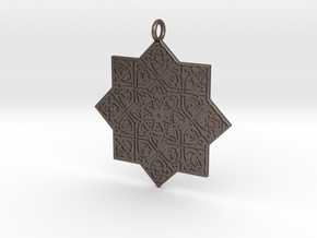 Celtic Knot pendant in Polished Bronzed-Silver Steel