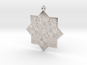 Celtic Knot pendant in Rhodium Plated Brass