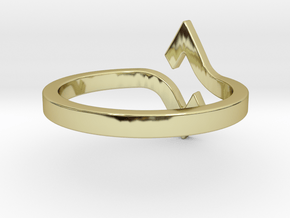 HERA Ring in 18k Gold Plated Brass: 6 / 51.5