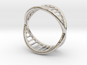 Ring 14 in Rhodium Plated Brass