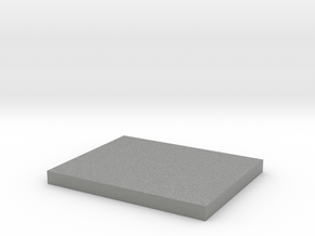 25x20mm vehicle/figure rectangular base for 1:300  in Gray PA12