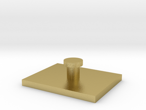1:300 vehicle rectangle hover base in Natural Brass