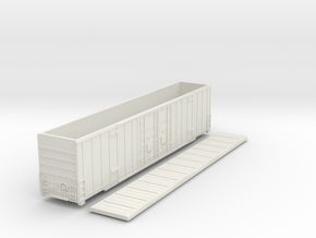 60-foot Excess Height Gunderson boxcar in Nscale in White Natural Versatile Plastic