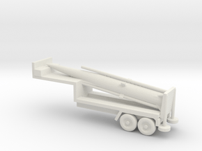 1/200 Scale Pershing Missile Tailer in White Natural Versatile Plastic