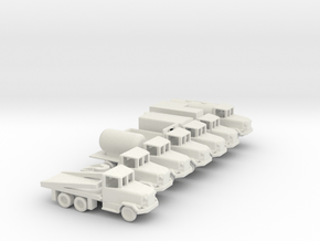 1/200 Scale M35 Truck Set in White Natural Versatile Plastic