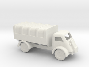 1/200 Scale Bedford QL Truck Covered in White Natural Versatile Plastic