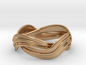 Turban Roll - Ring in Polished Bronze (Interlocking Parts)