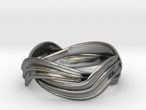 Turban Roll - Ring in Polished Silver (Interlocking Parts)