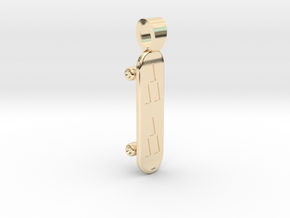 Skateboarding [pendant] in 14K Yellow Gold