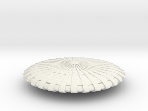 UFO12-N-scale in White Natural Versatile Plastic