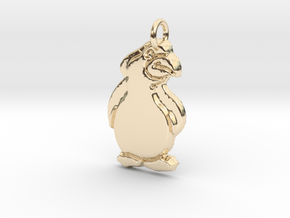 Zoo Finds:  Penguin Charm in 14k Gold Plated Brass