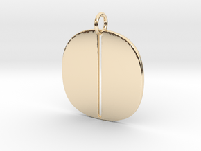 Numerical Digit Zero Pendant in 14K Yellow Gold