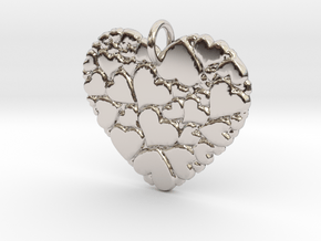 Heart of Hearts Pendant in Platinum