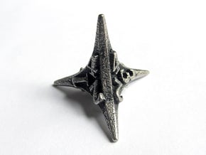 Caltrop d4 in Polished Bronzed Silver Steel