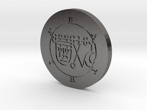Bathin Coin in Polished Nickel Steel
