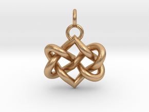 Celtic heart in Natural Bronze