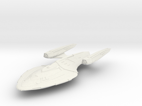 Federation Emissary Class II Refit 3.9" long in White Natural Versatile Plastic