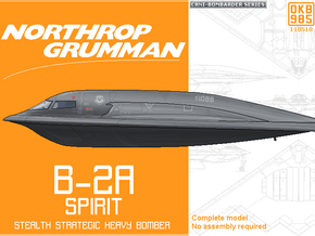 Northrop Grumman B-2 Spirit in Black Natural Versatile Plastic: 1:350