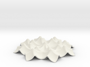 Napkin double Keyholder in White Natural Versatile Plastic