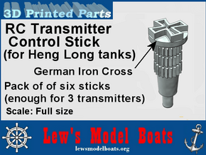 Heng Long tank transmitter stick "Germany"  in White Natural Versatile Plastic