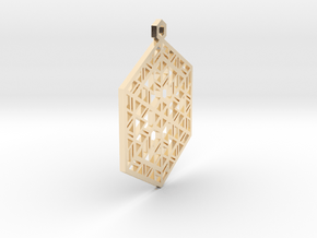 Snowflake Christmas Ornament in 14K Yellow Gold