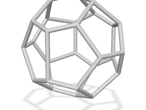 Fullerene with 15 faces in Tan Fine Detail Plastic