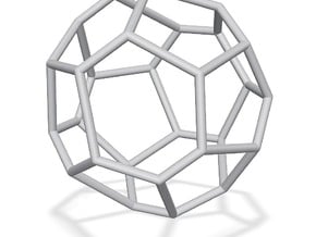 Fullerene with 16 faces, no. 2 in Tan Fine Detail Plastic