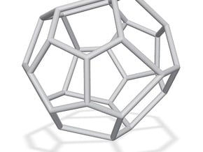 Fullerene with 17 faces, no. 1 in Tan Fine Detail Plastic