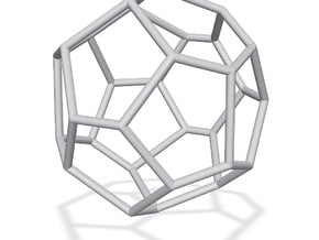 Fullerene with 17 faces, no. 2 in Tan Fine Detail Plastic