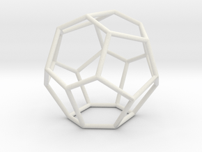 Fullerene with 15 faces in White Natural Versatile Plastic