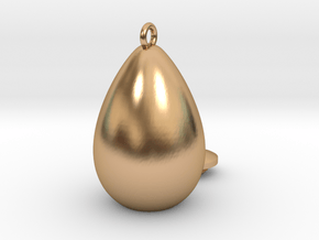 egg drop  in Polished Bronze
