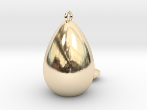 egg drop  in 14K Yellow Gold