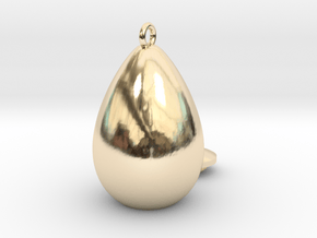 egg drop  in 14k Gold Plated Brass
